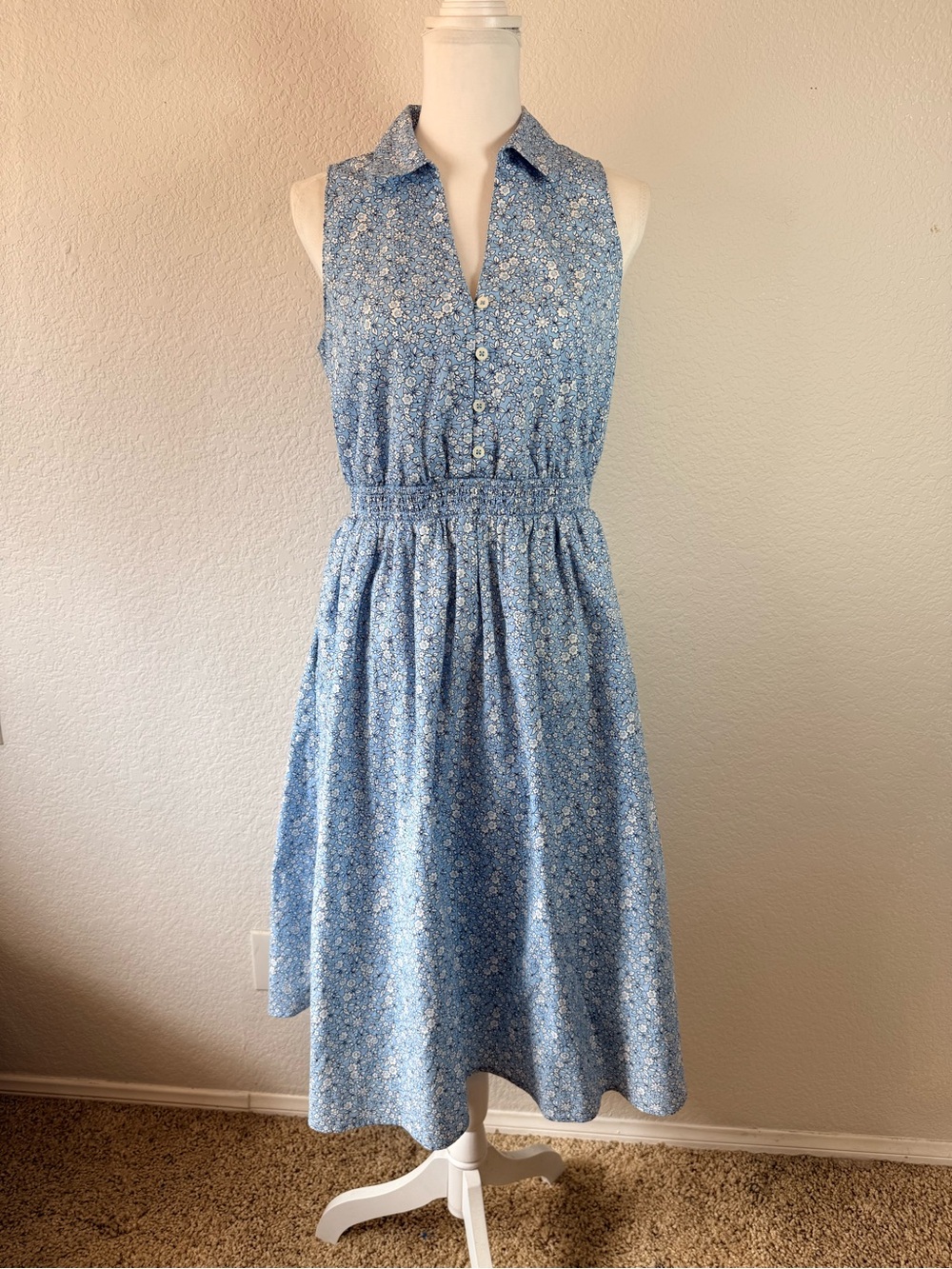 J Crew Factory Collared Midi Dress